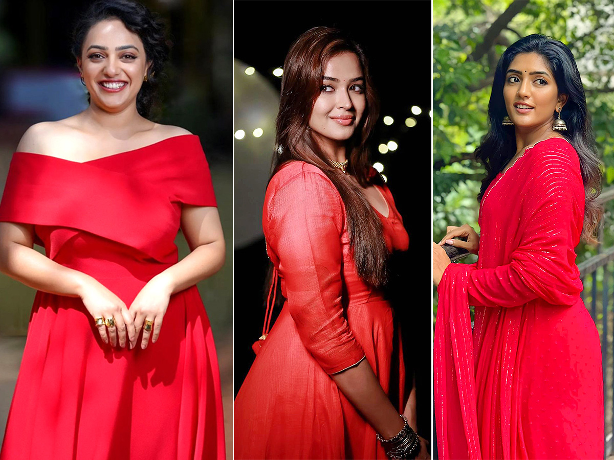 Valentine's Day 2023 Actress Red Dress Special Photos - Sakshi1