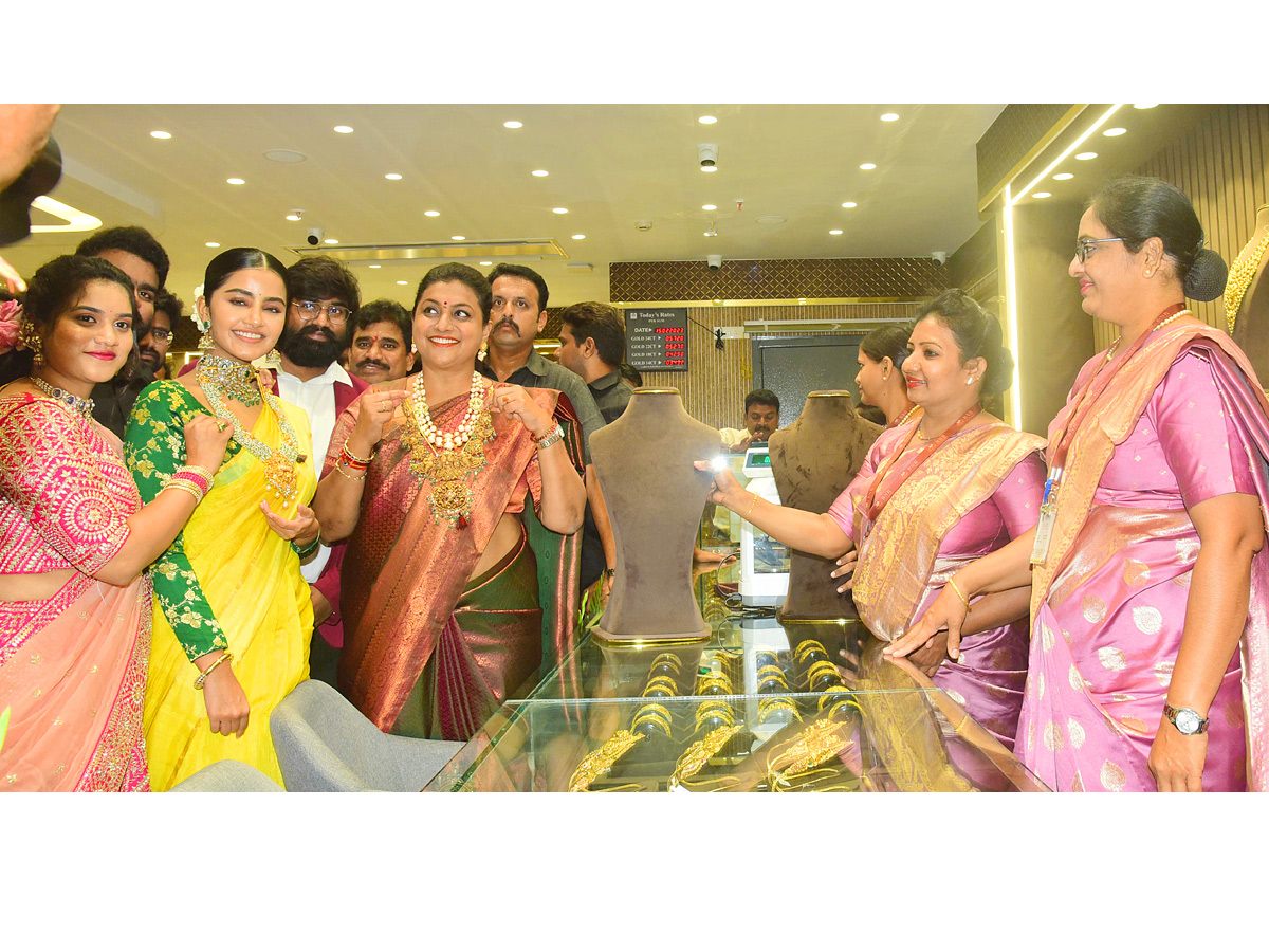 Minister Roja And Anupama Parameswaran Opening A BNR Gold & Diamonds Showroom At Vijayawada Photos - Sakshi10