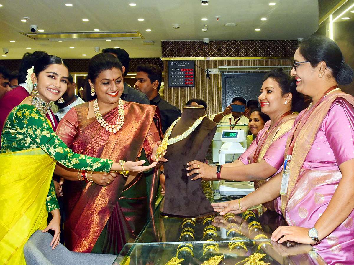 Minister Roja And Anupama Parameswaran Opening A BNR Gold & Diamonds Showroom At Vijayawada Photos - Sakshi13