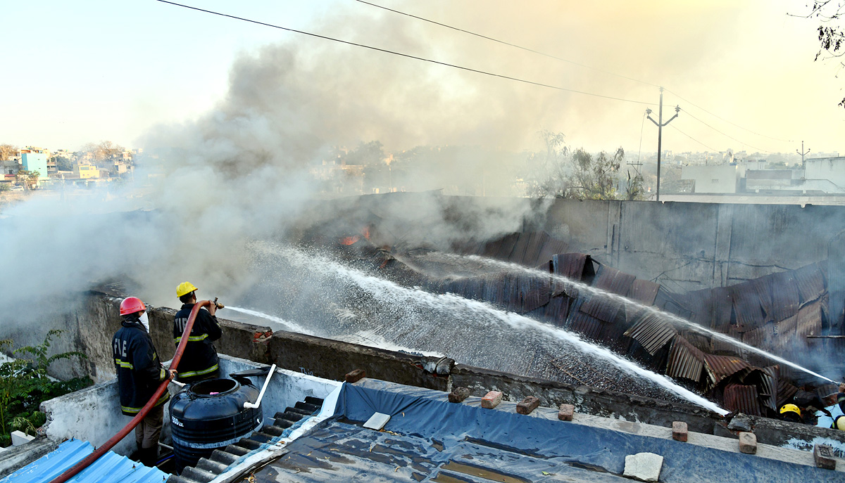 Fire Accident at PuranaPool In A Furniture Godown  - Sakshi11