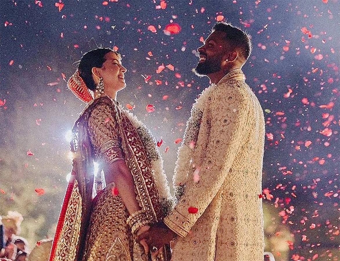 Hardik Pandya Shares New Images After Renewing Wedding Pics - Sakshi2