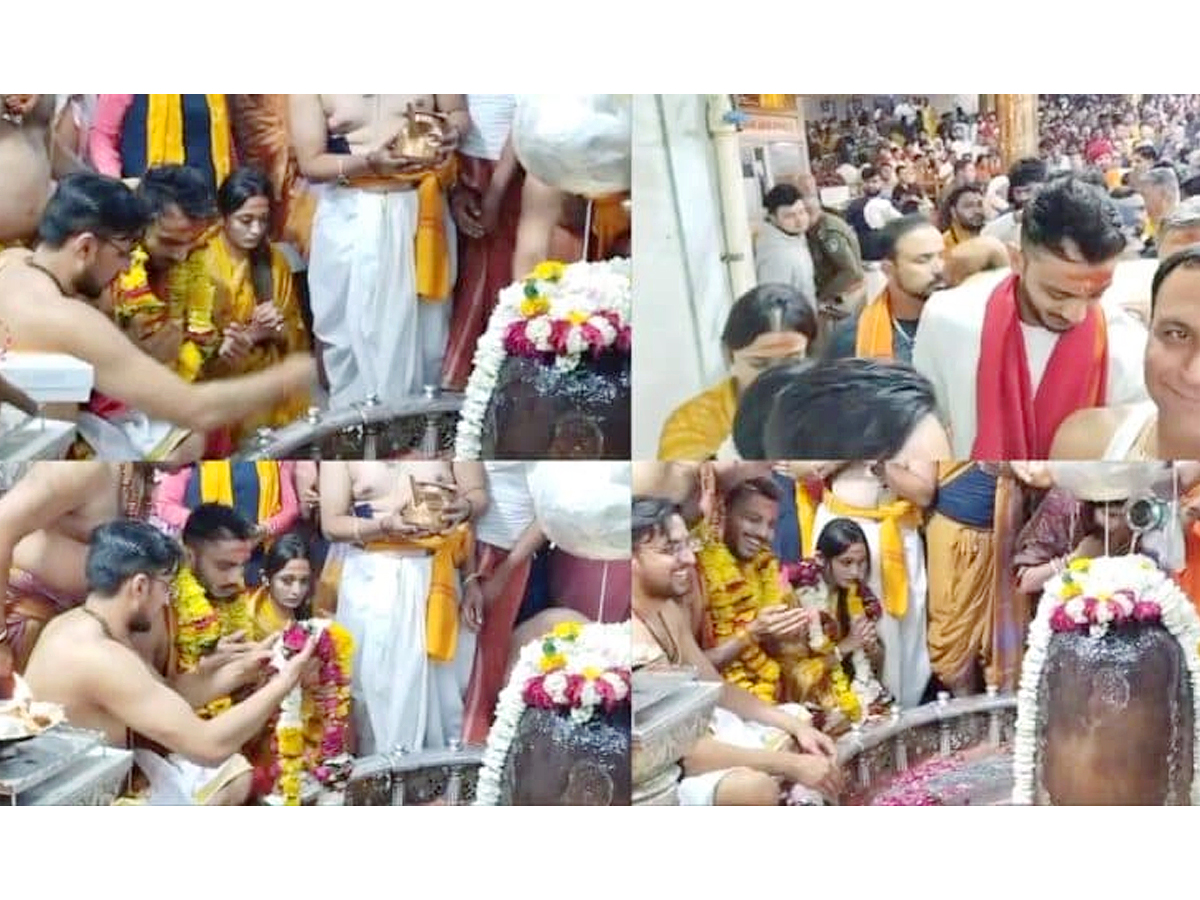 Indian Cricketer Axar Patel Visits Baba Mahakal Temple - Sakshi5