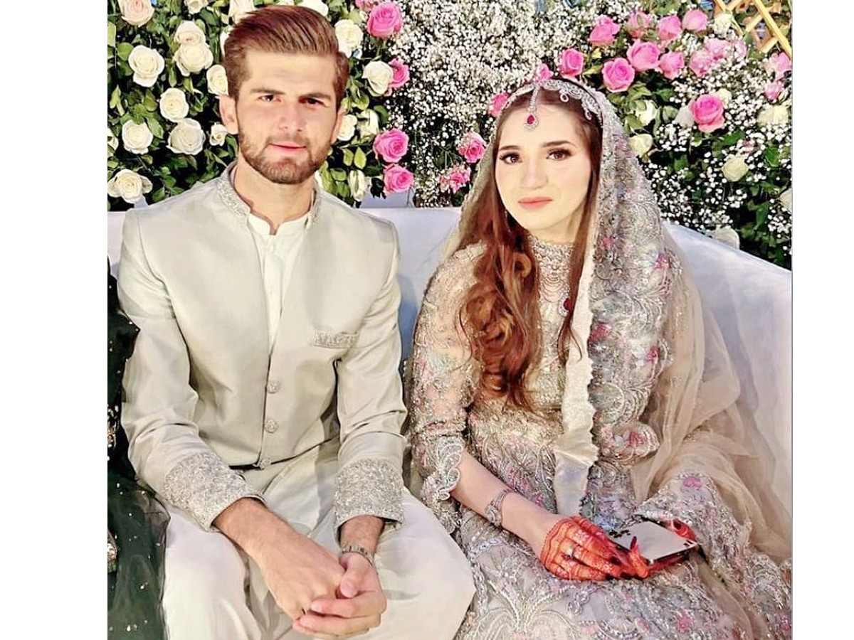 Shaheen Afridi marries Shahid Afridis daughter in a grand ceremony Photos - Sakshi2