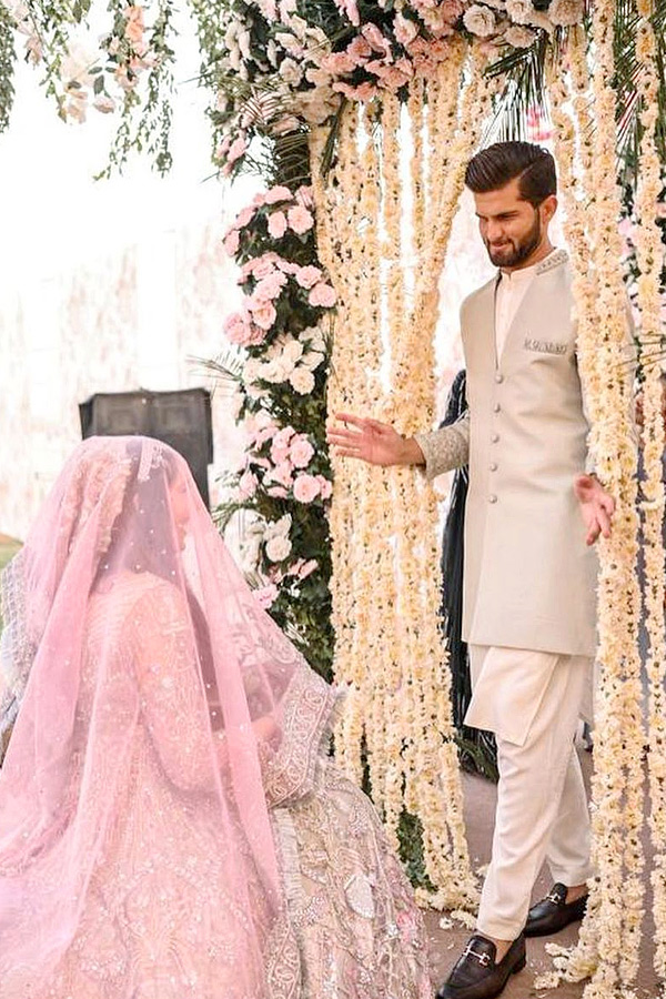 Shaheen Afridi marries Shahid Afridis daughter in a grand ceremony Photos - Sakshi6