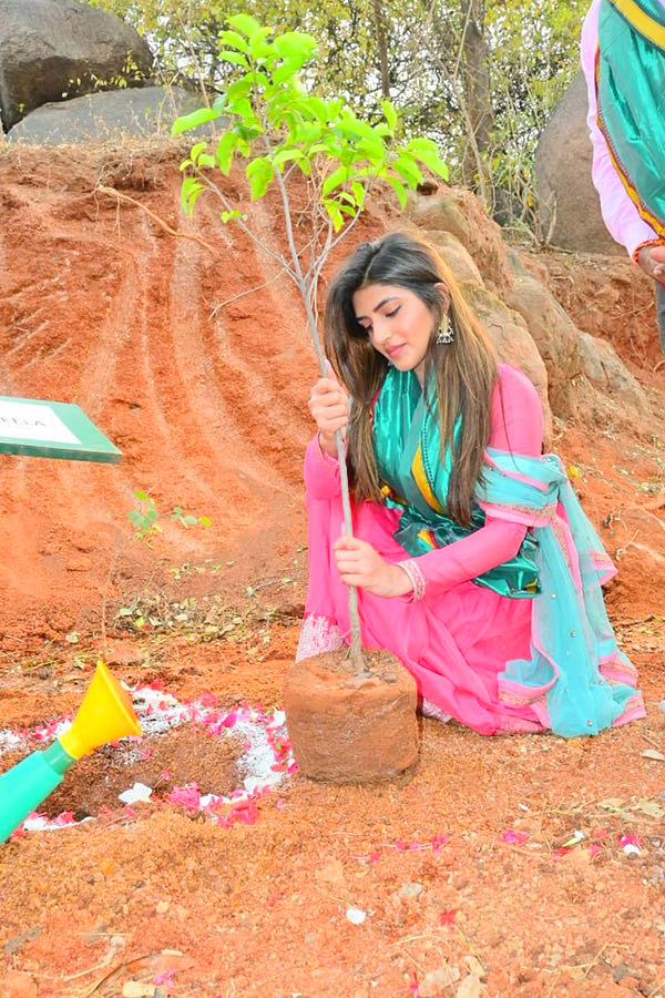 Actress Sreeleela Participated in Green India Challenge Photos - Sakshi5