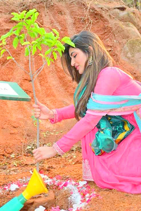 Actress Sreeleela Participated in Green India Challenge Photos - Sakshi7