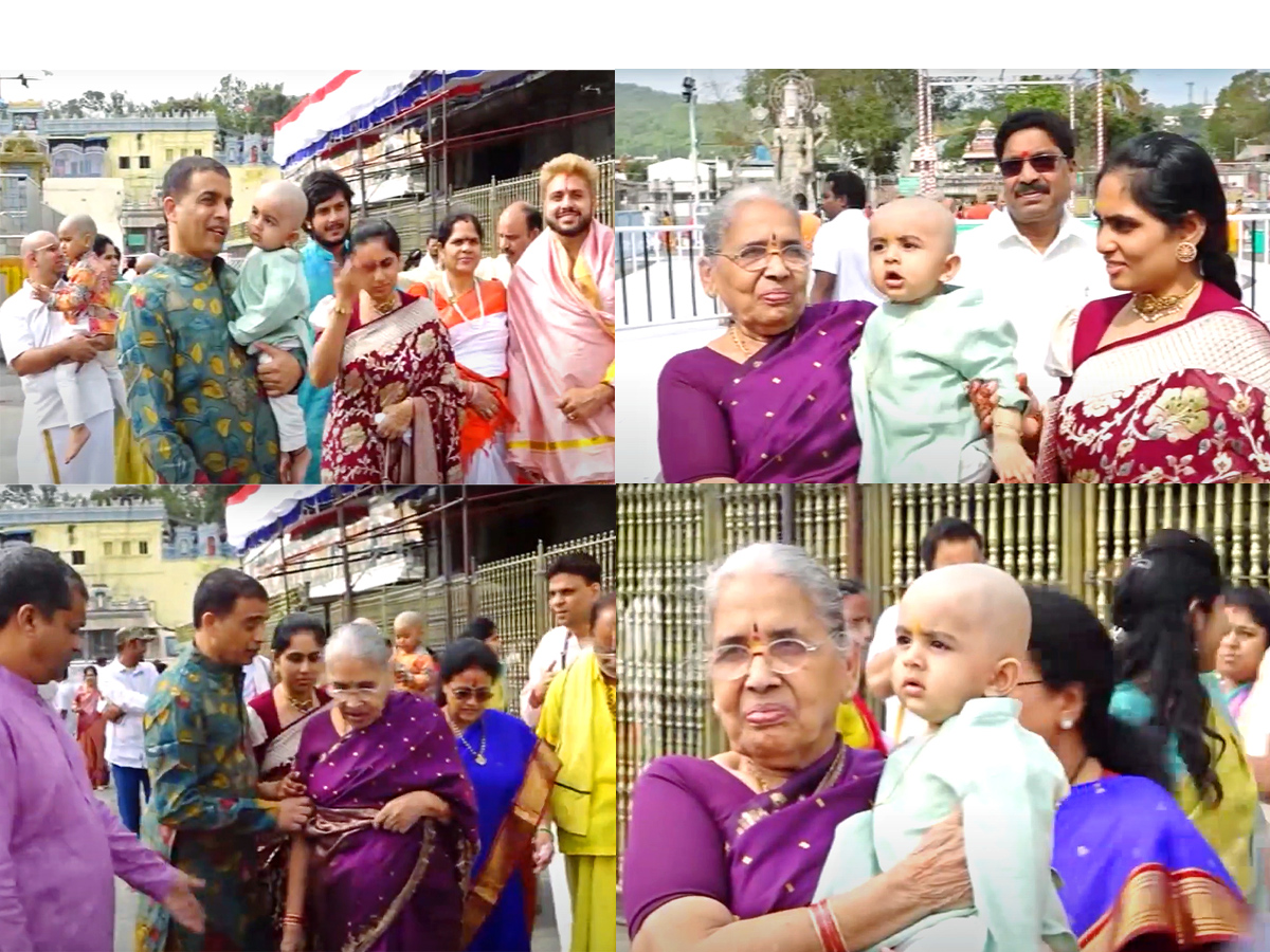 Dil Raju With His Family Visits Tirumala Temple Photos - Sakshi1