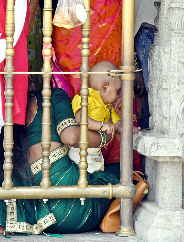 Huge Devotees Rush At Yadadri Sri Lakshmi Narasimha Swamy Temple - Sakshi18