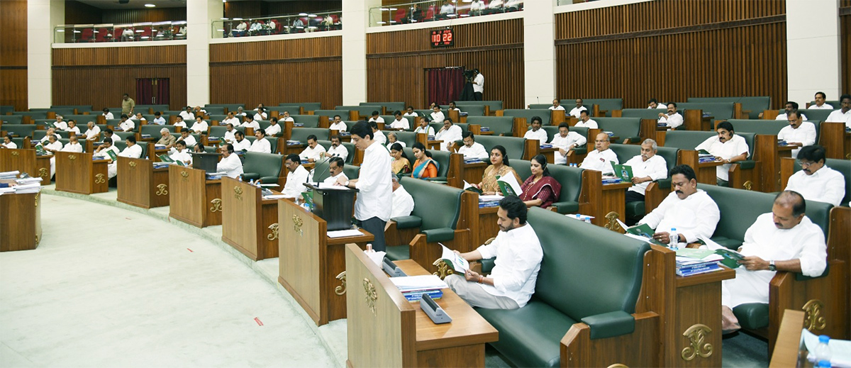 YS Jagan mohan Reddy Photos in AP Budget 2023  - Sakshi24