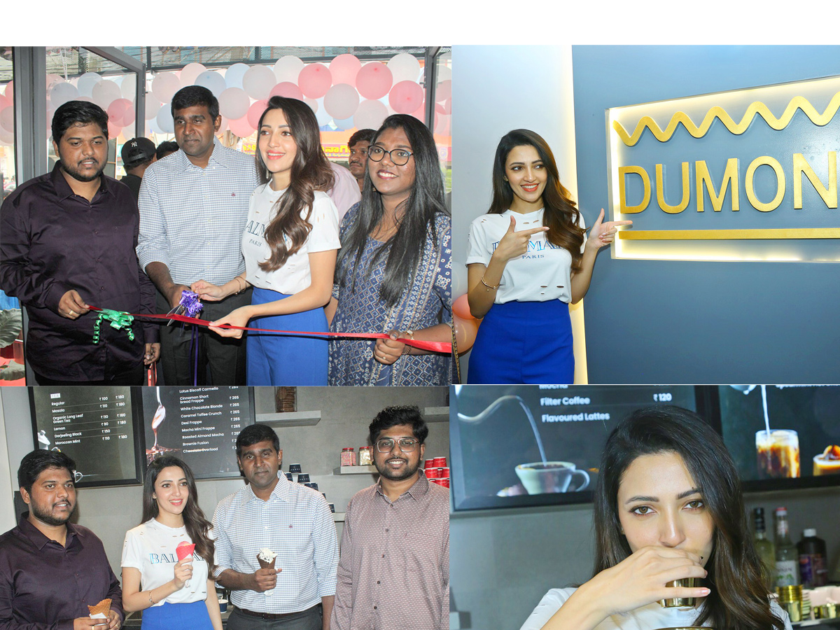 Actress  Neha Shetty Launches Dumont Coffee Meets Ice Creamery Store in Kompally Photos - Sakshi1