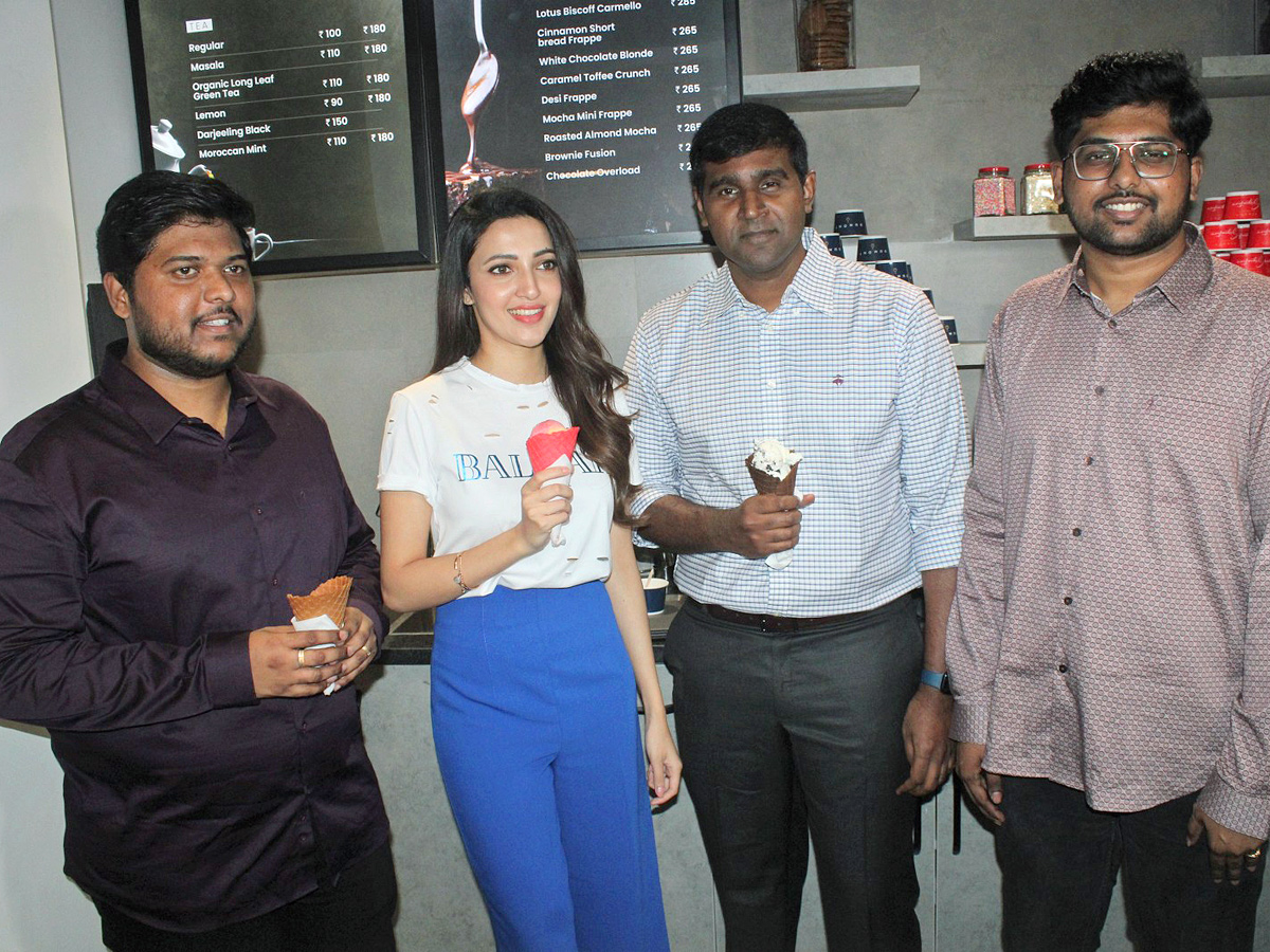 Actress  Neha Shetty Launches Dumont Coffee Meets Ice Creamery Store in Kompally Photos - Sakshi10