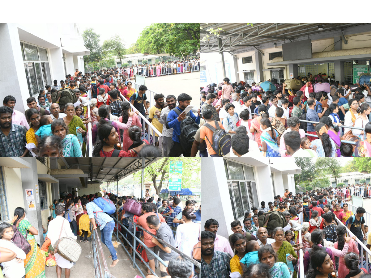 Huge crowd of devotees in Tirumala Photos - Sakshi1