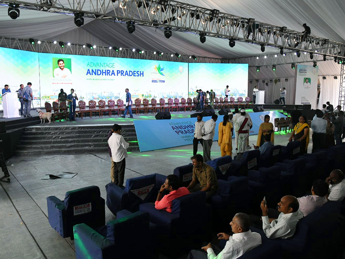 Andhra pradesh Vizag Global Investors Summit 2023 Grand Arrangements Photos - Sakshi2