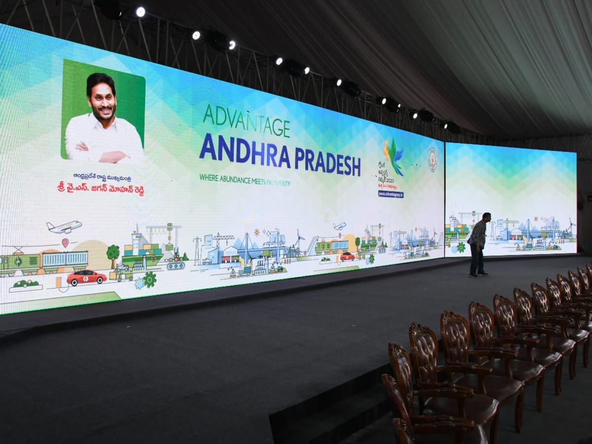 Andhra pradesh Vizag Global Investors Summit 2023 Grand Arrangements Photos - Sakshi5