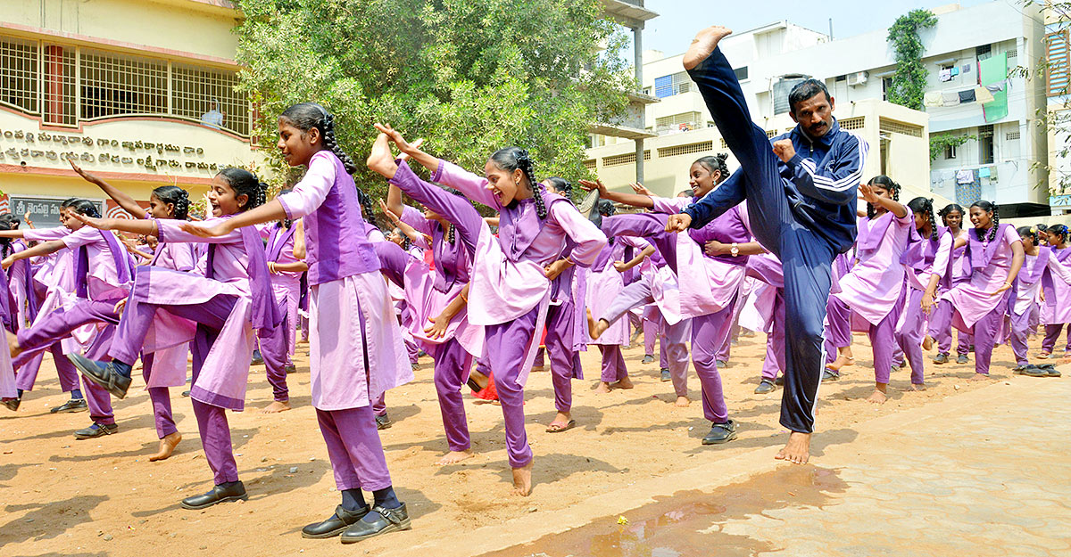 Self Defense Training For Girls In Vijayawada - Sakshi13