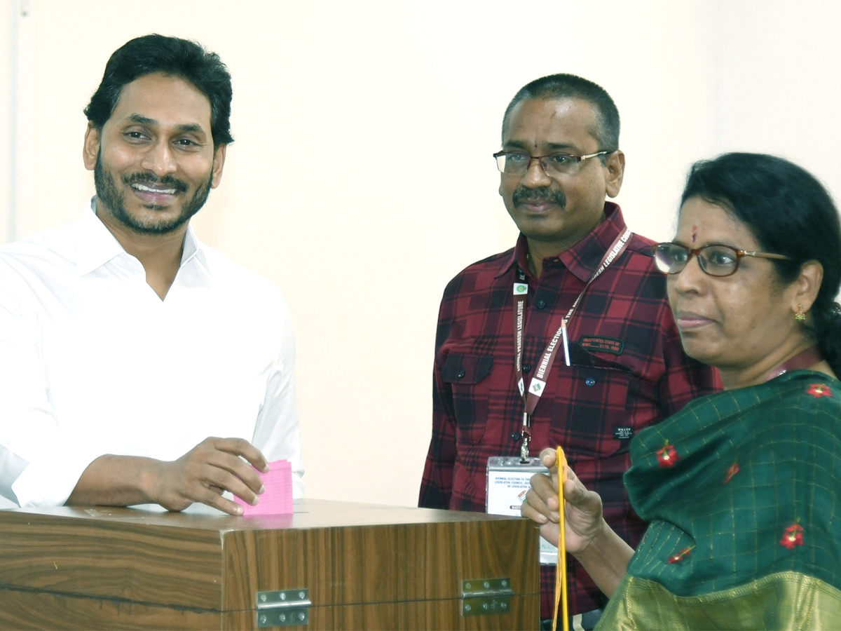 AP CM YS Jagan Cast his Vote for MLA Quota MLC Election 2023 - Sakshi1