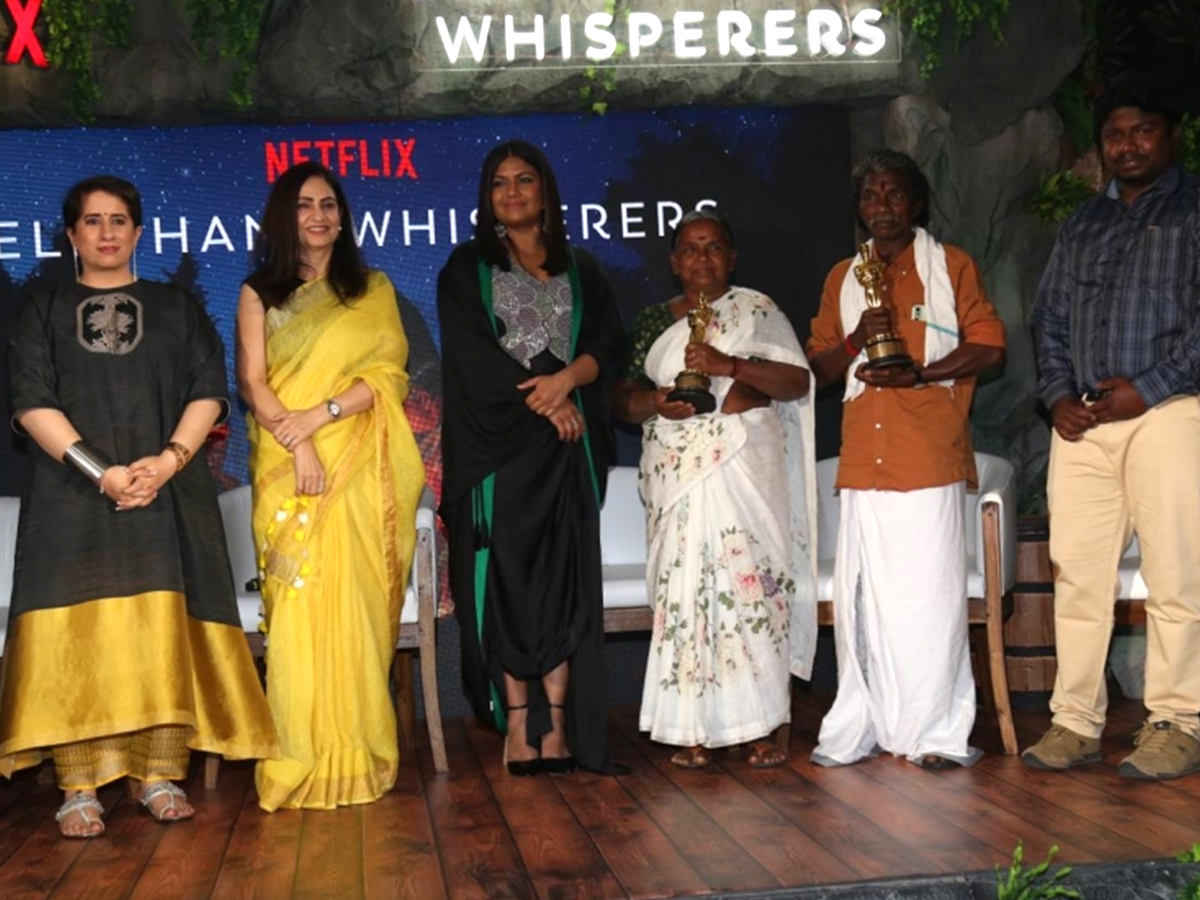 Oscar Winning Film The Elephant Whisperers Press Meet Photos - Sakshi6