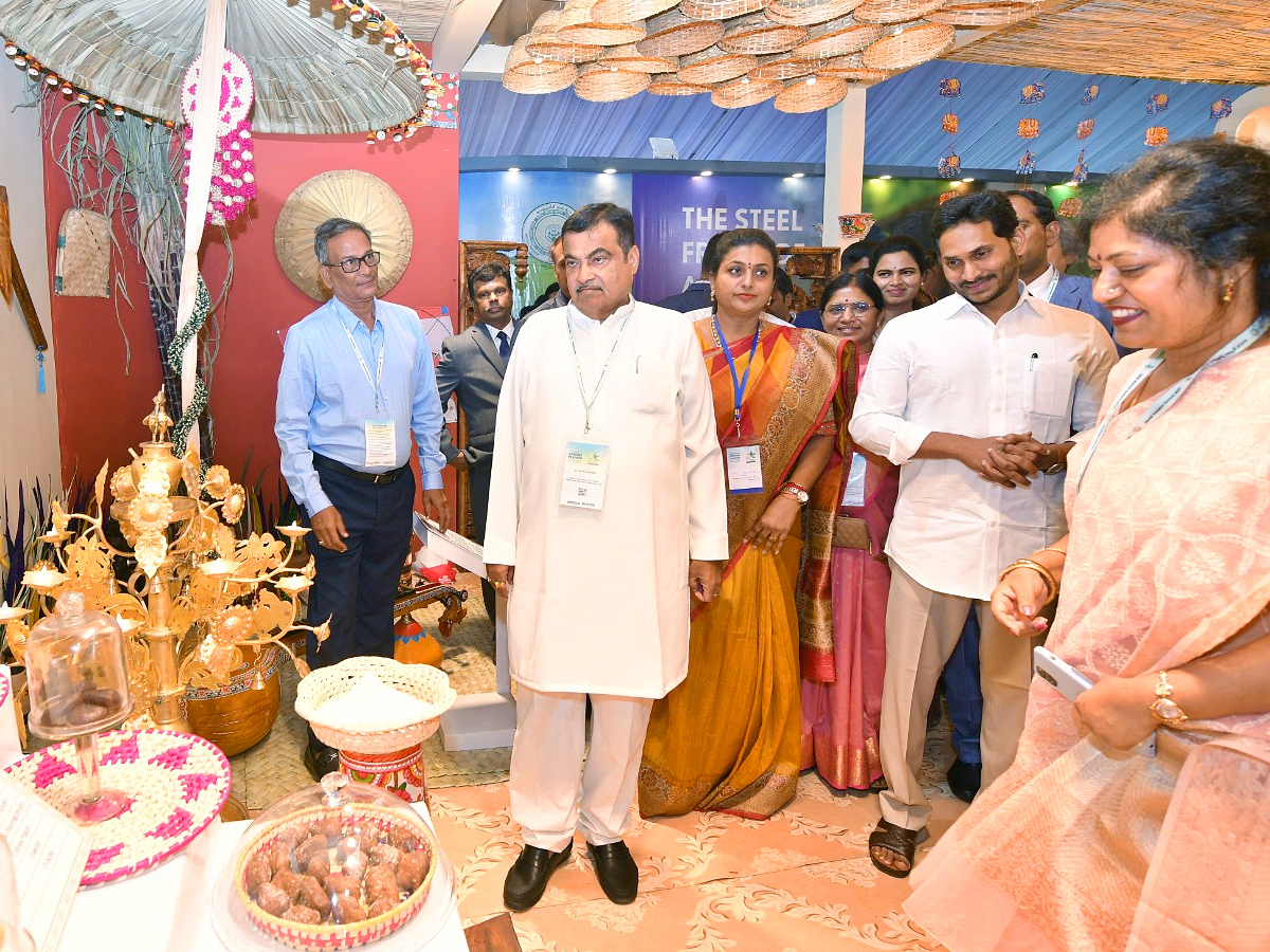 CM Jagan and Union Minister Nitin Gadkari inaugurated the industrial exhibition Photos - Sakshi15