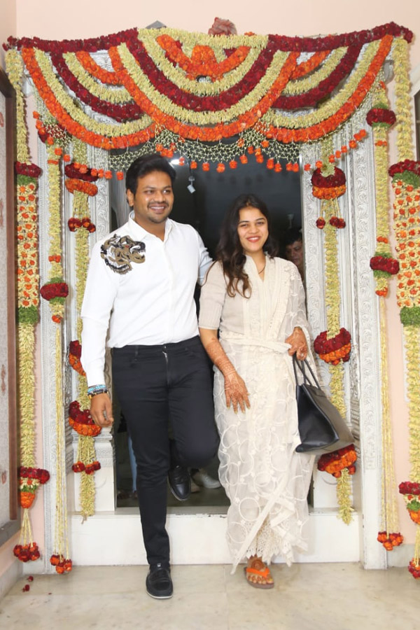 Manchu Manoj at Attars house after marriage Photos - Sakshi4