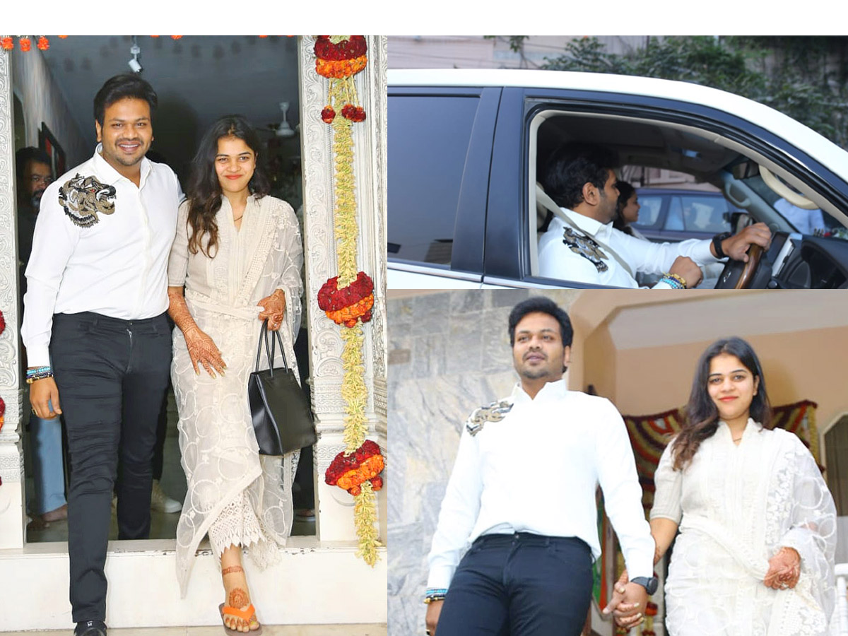 Manchu Manoj at Attars house after marriage Photos - Sakshi1