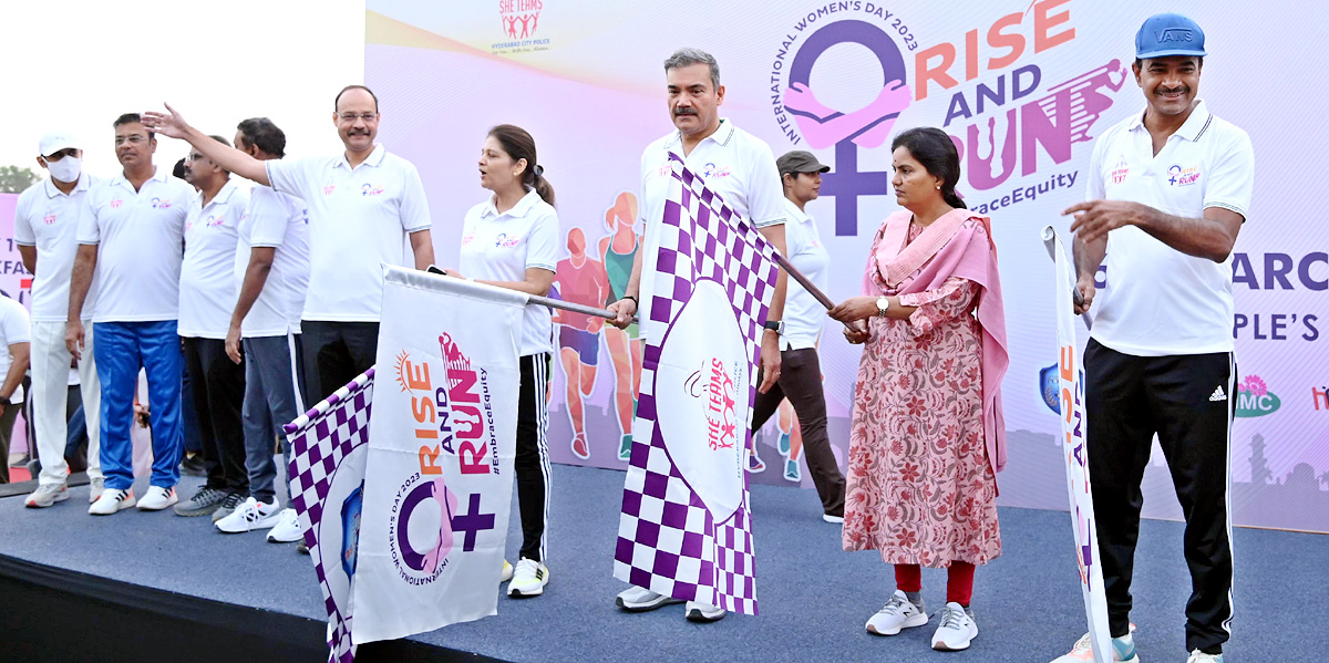 She Team conducted 2k, 5k Run part of Womens Day - Sakshi7