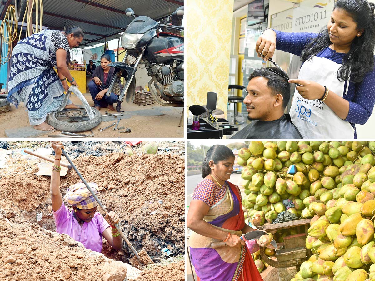 IWD 2023: Mesmerizing Working Women Photos From Telugu States - Sakshi1