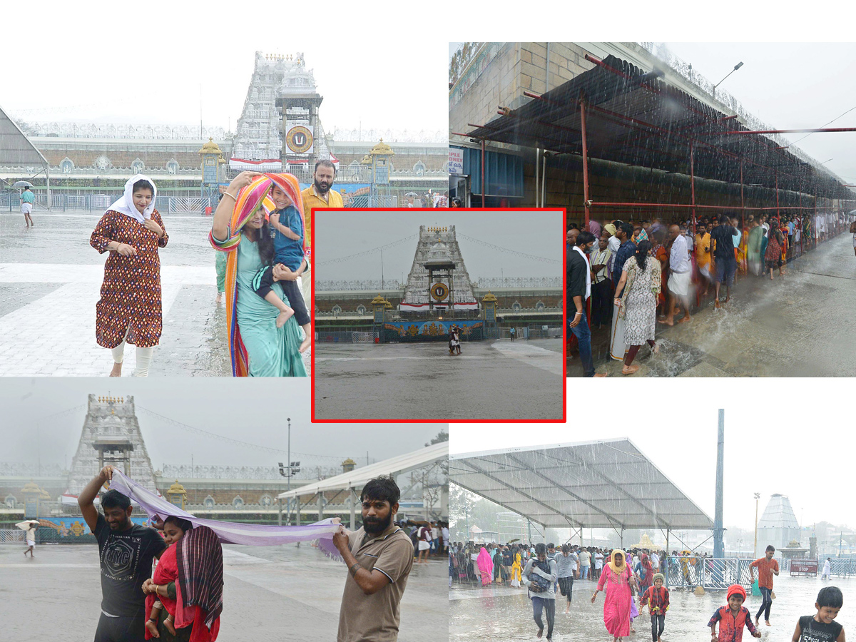 HEAVY RAIN IN TIRUMALA Photos - Sakshi1