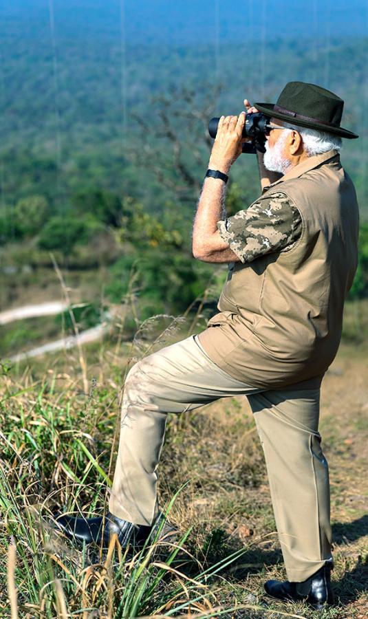 PM Narendra Modi At Tiger Reserve Photos - Sakshi28