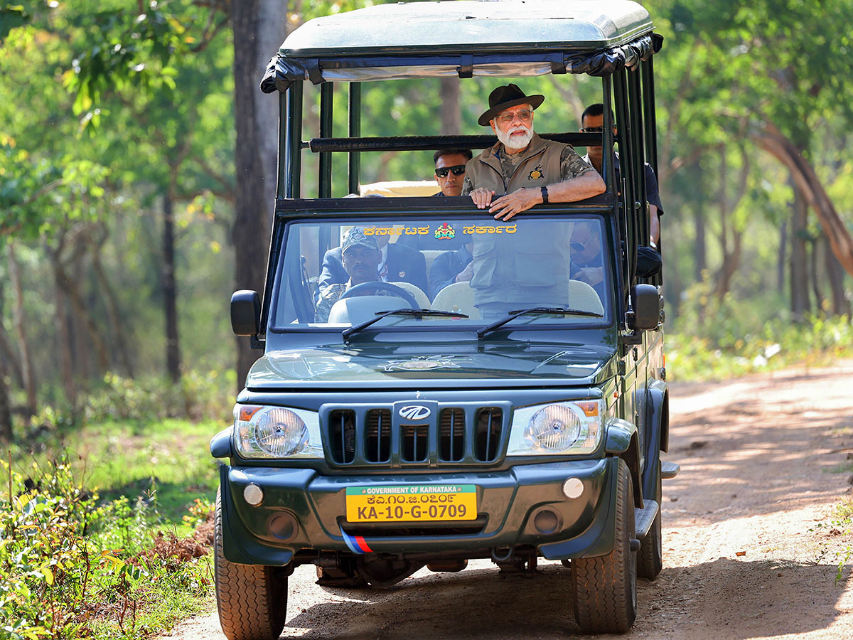 PM Narendra Modi At Tiger Reserve Photos - Sakshi7