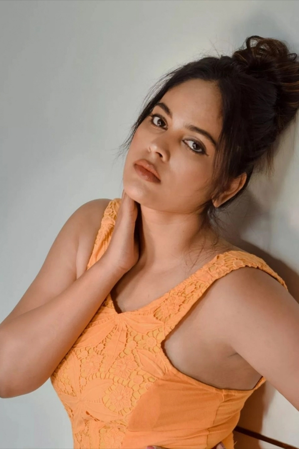 Actress Nandita Swetha Latest Orange Dress Photos - Sakshi2