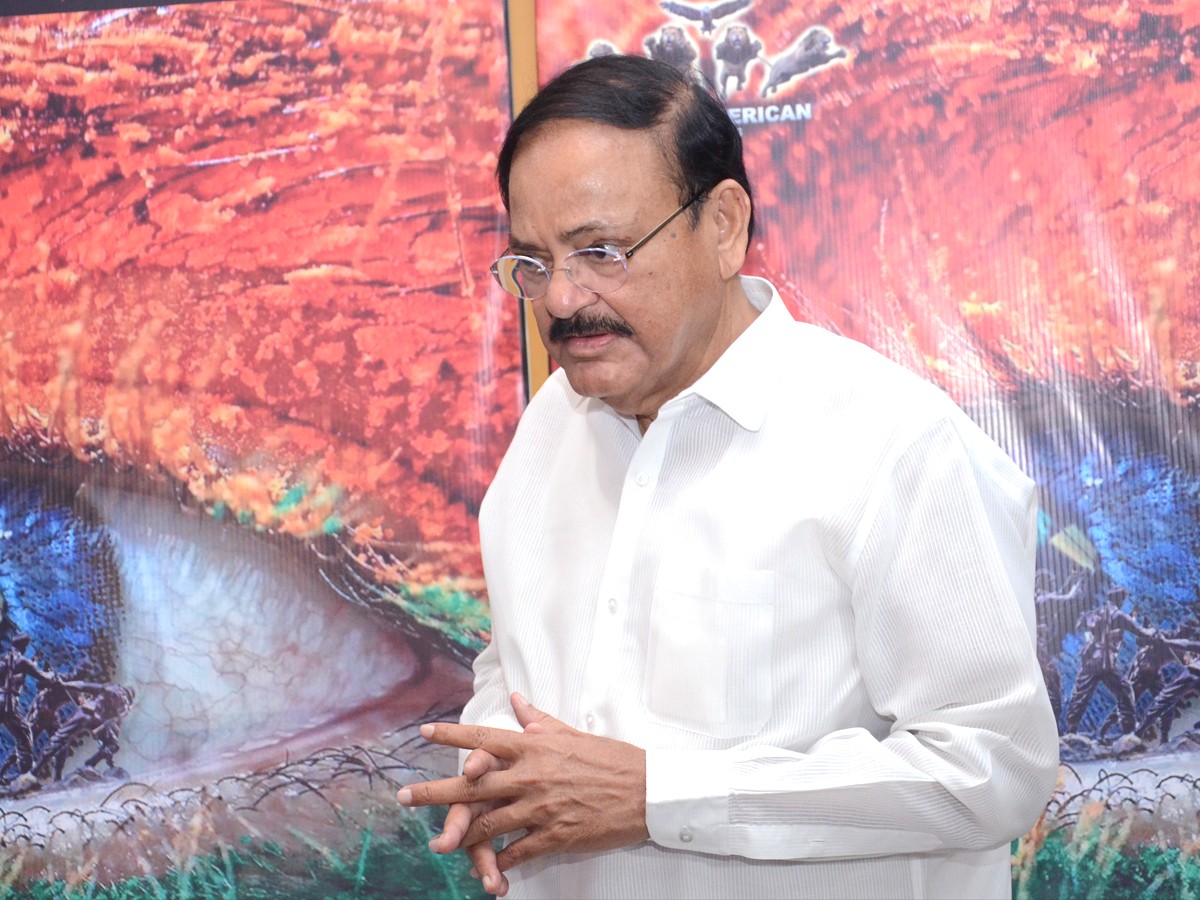 Ex Vice President M Venkaiah Naidu At Bharateeyans Movie Press Meet Photos - Sakshi5