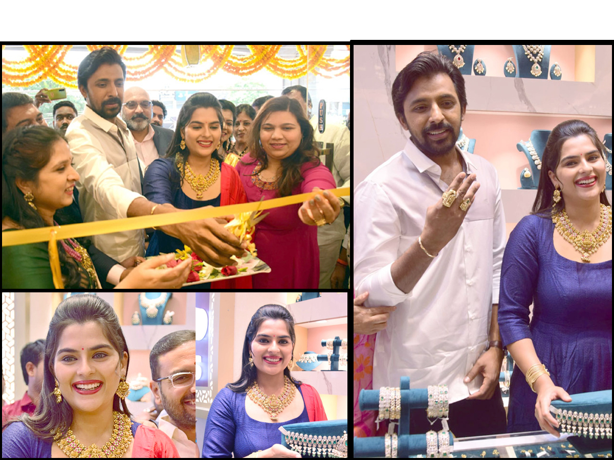 Kavya Kalyan Ram and Priyadarshi Inaugurated Orafo Jewellers Photos - Sakshi1