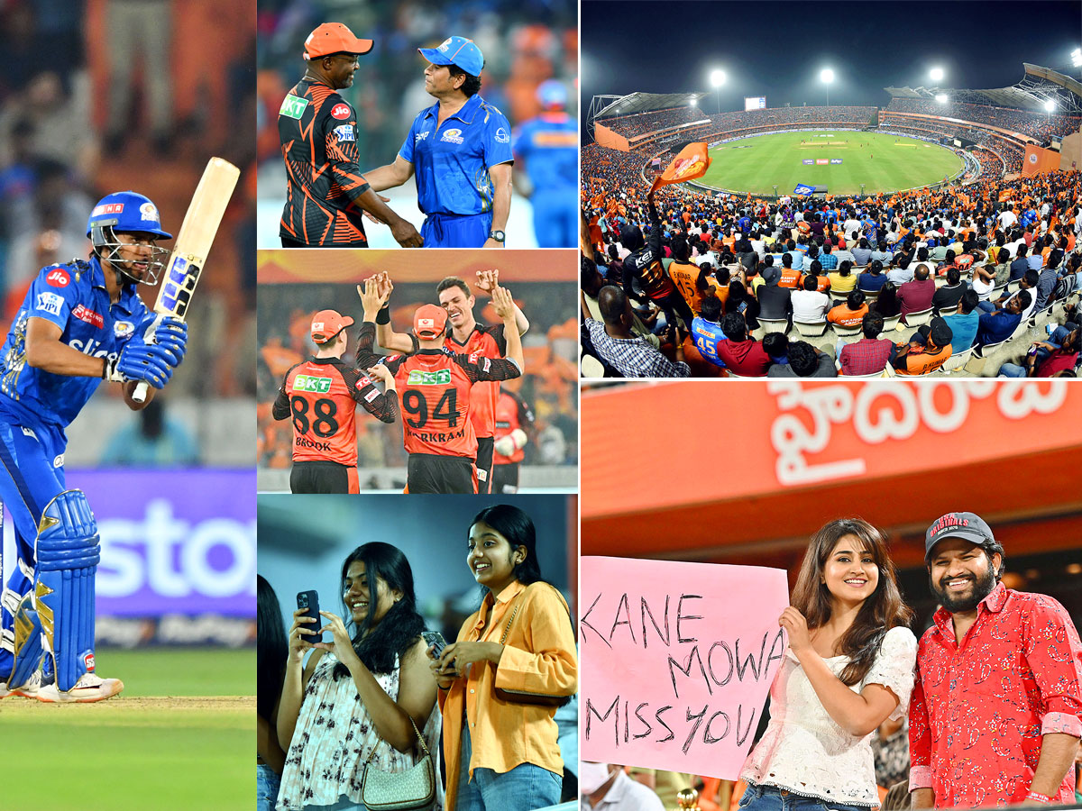 IPL 2023 Match Between SRH And MI In Uppal Stadium Hyderabad - Sakshi1