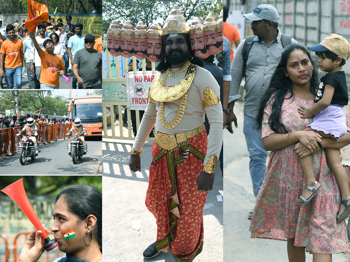 SRH and RR Match in Hyderabad Stadium Photos - Sakshi1