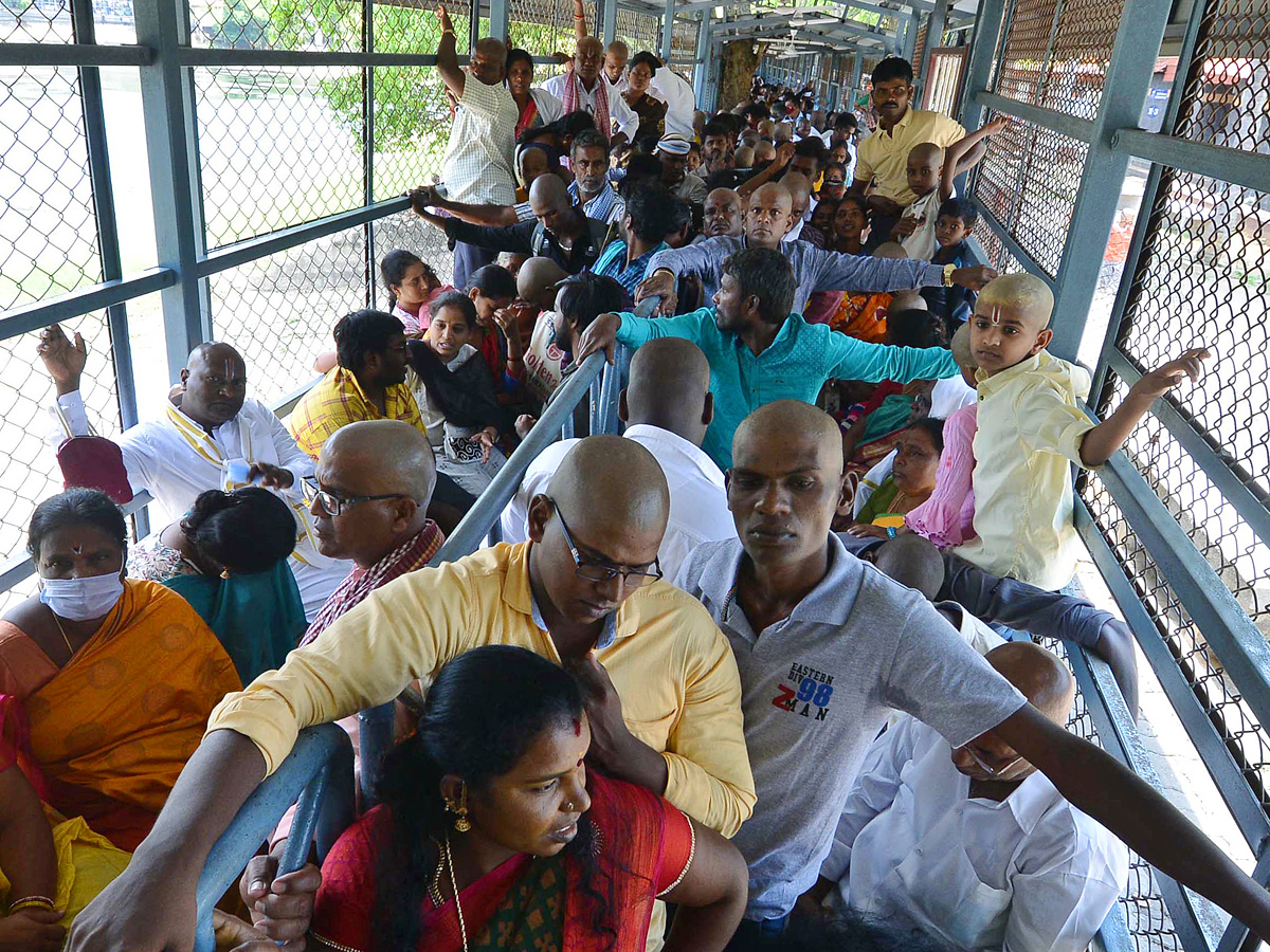 Huge Devotees Rush At Tirumala Tirupati Photos - Sakshi6