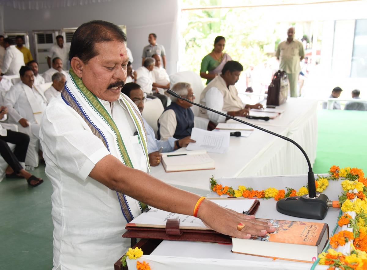 AP Newly Elected YSRCP MLCs Oath Taking Ceremony Photos - Sakshi24