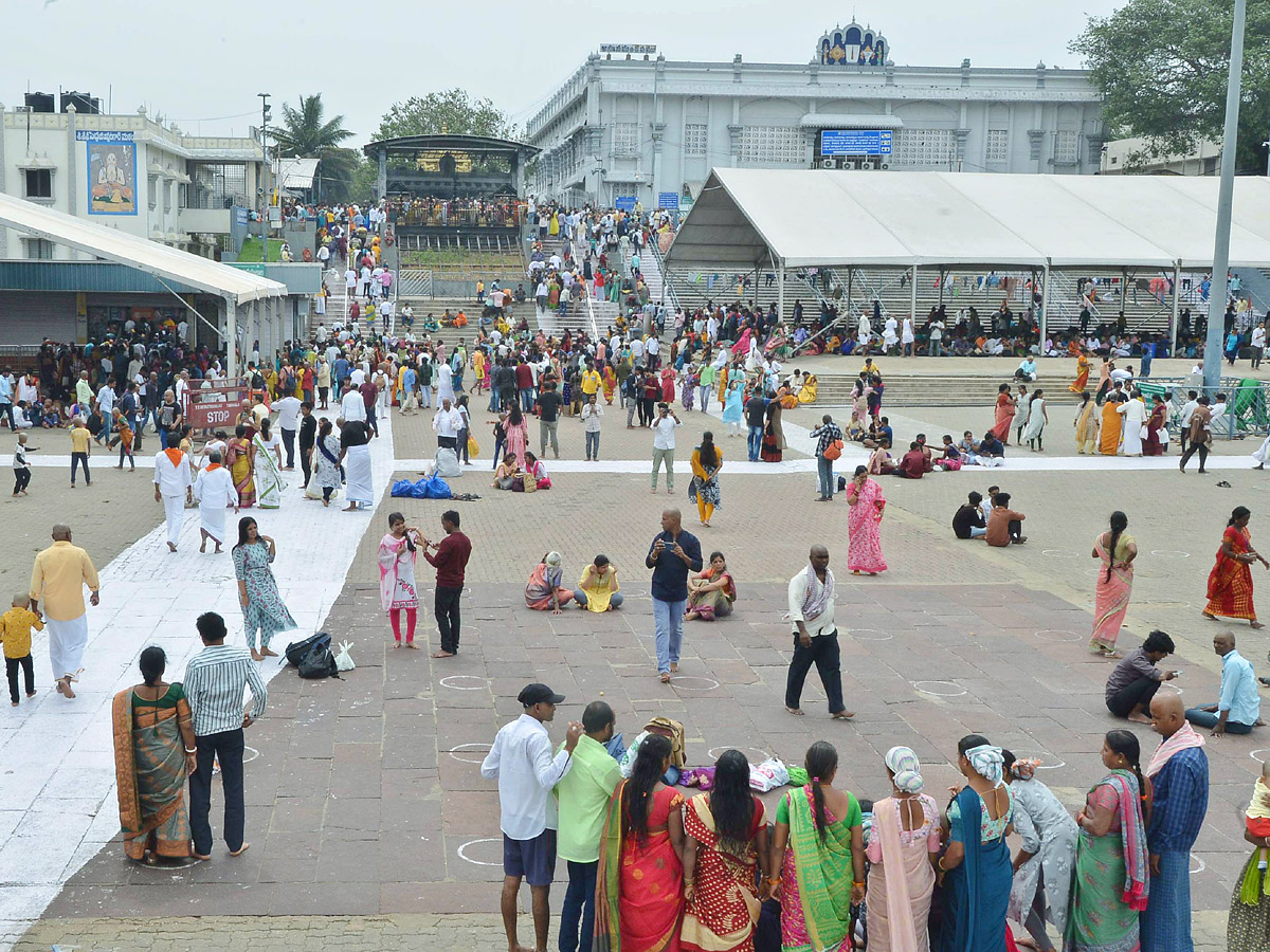 Devotees Huge Crowd at Tirumala Temple Photos - Sakshi11