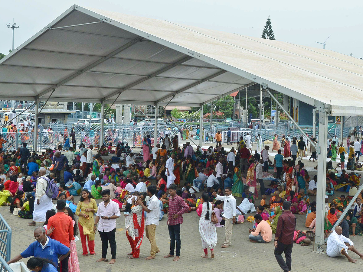 Devotees Huge Crowd at Tirumala Temple Photos - Sakshi13