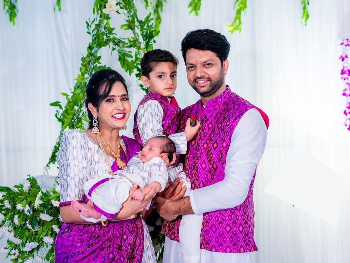 Anchor Lasya manjunath second son naming ceremony Photos - Sakshi7