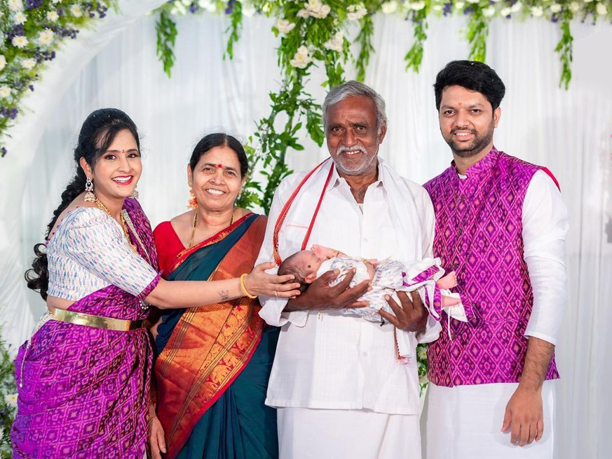 Anchor Lasya manjunath second son naming ceremony Photos - Sakshi9