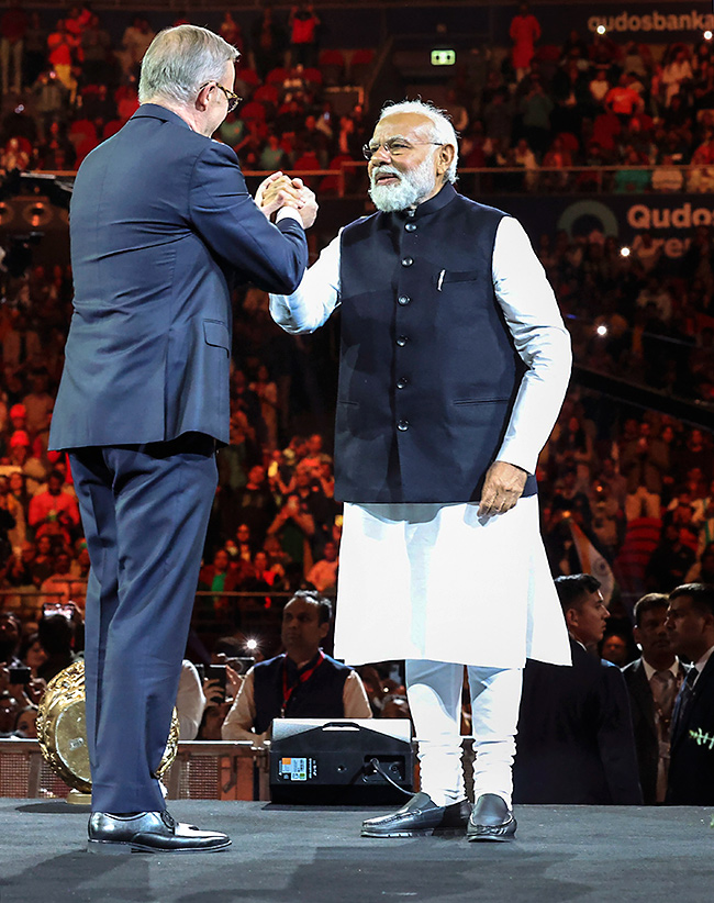 Prime Minister Narendra Modi addresses the Indian community programme in Sydney - Sakshi23