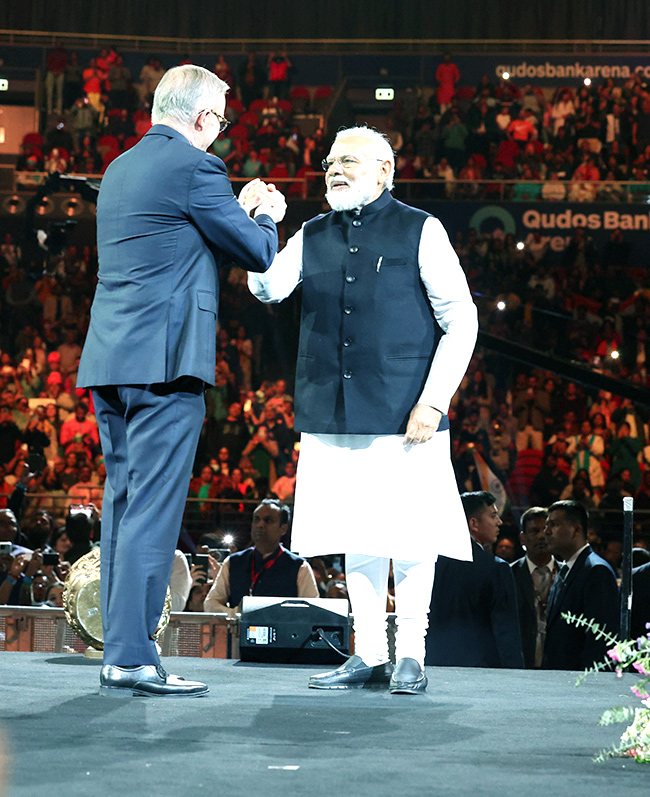 Prime Minister Narendra Modi addresses the Indian community programme in Sydney - Sakshi26