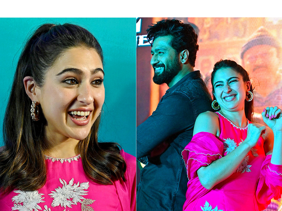 Sara Ali Khan And Vicky Kaushal Promote Their Upcoming Film Zara Hatke Zara Bachke Photos - Sakshi1