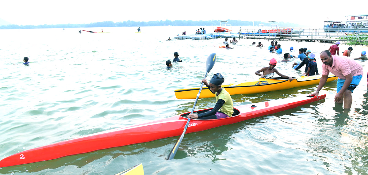 Water sports centre to train beach Vijayawada - Sakshi4