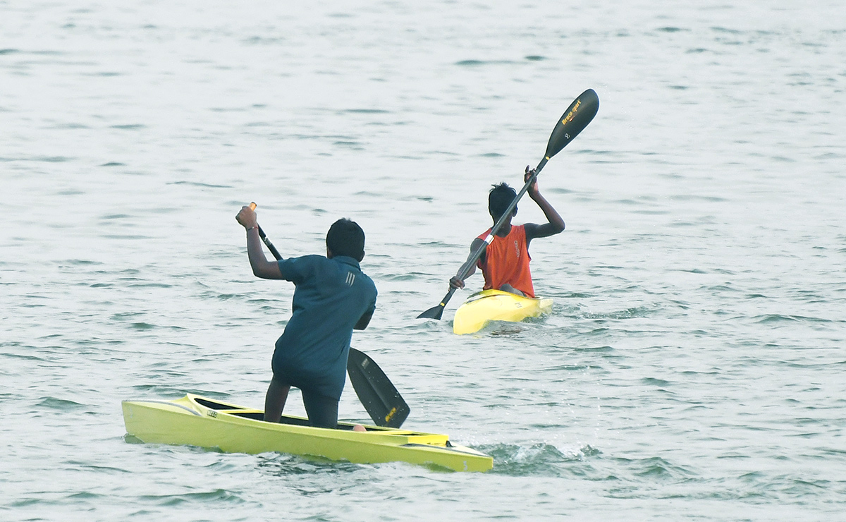 Water sports centre to train beach Vijayawada - Sakshi14