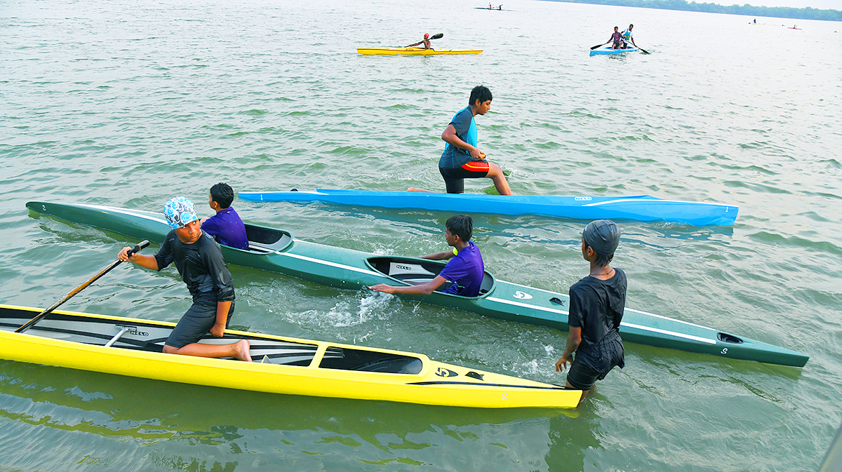 Water sports centre to train beach Vijayawada - Sakshi6