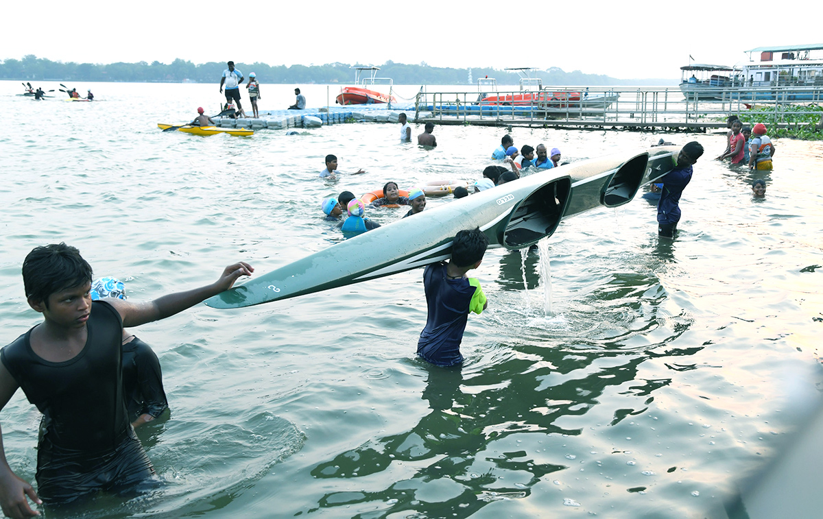 Water sports centre to train beach Vijayawada - Sakshi10