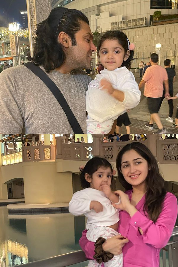 Actors Arya sayesha with her daughter cute Moments Photos - Sakshi8