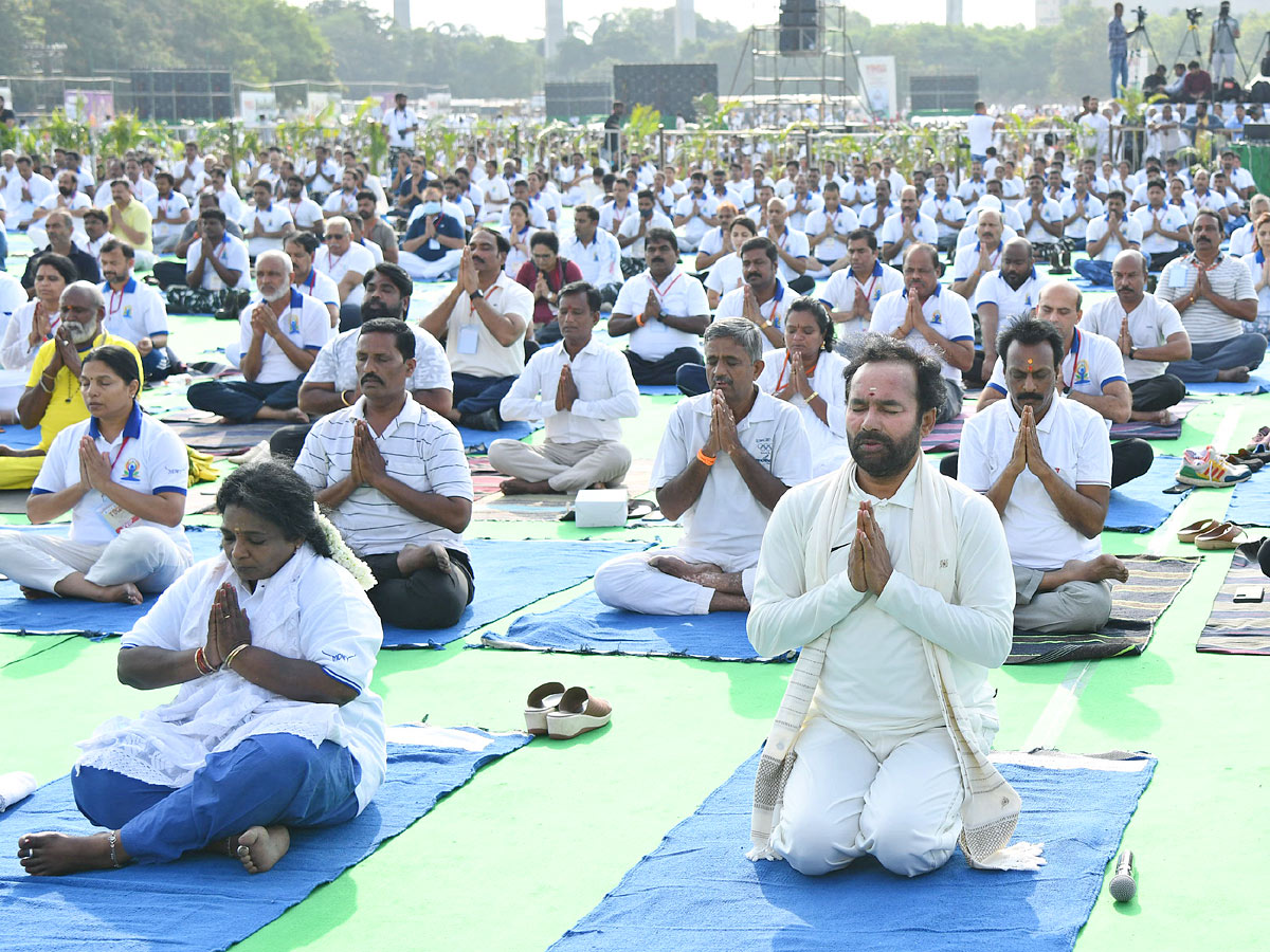 Yoga Mahotsav held at Parade Grounds Photos - Sakshi6