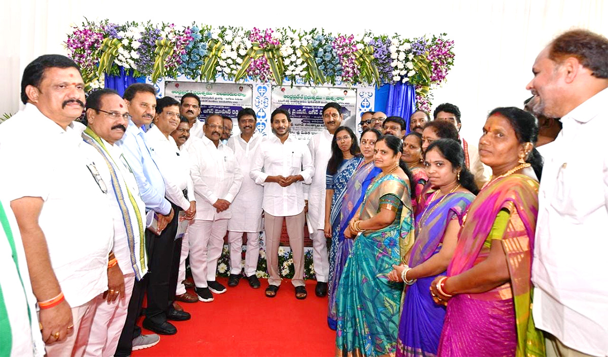 CM YS Jagan Lays Foundation Stone For Bhogapuram Airport Photos - Sakshi1